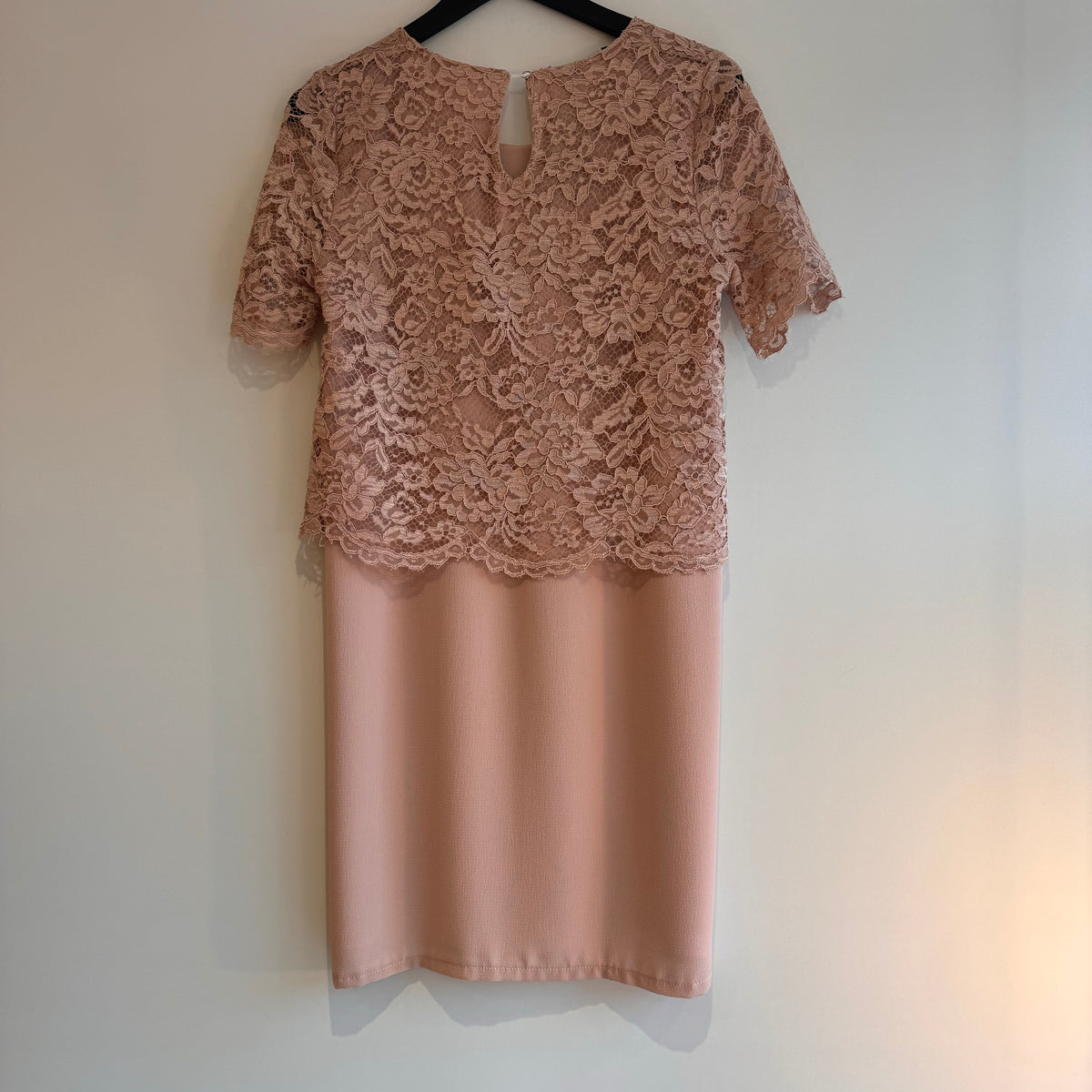 Le Streghe lacey occasion dress Blush Size small