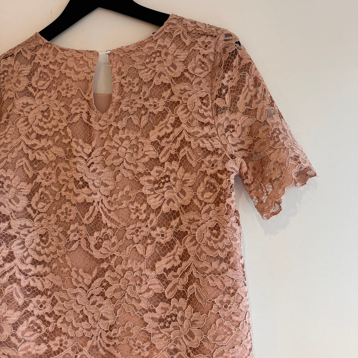 Le Streghe lacey occasion dress Blush Size small