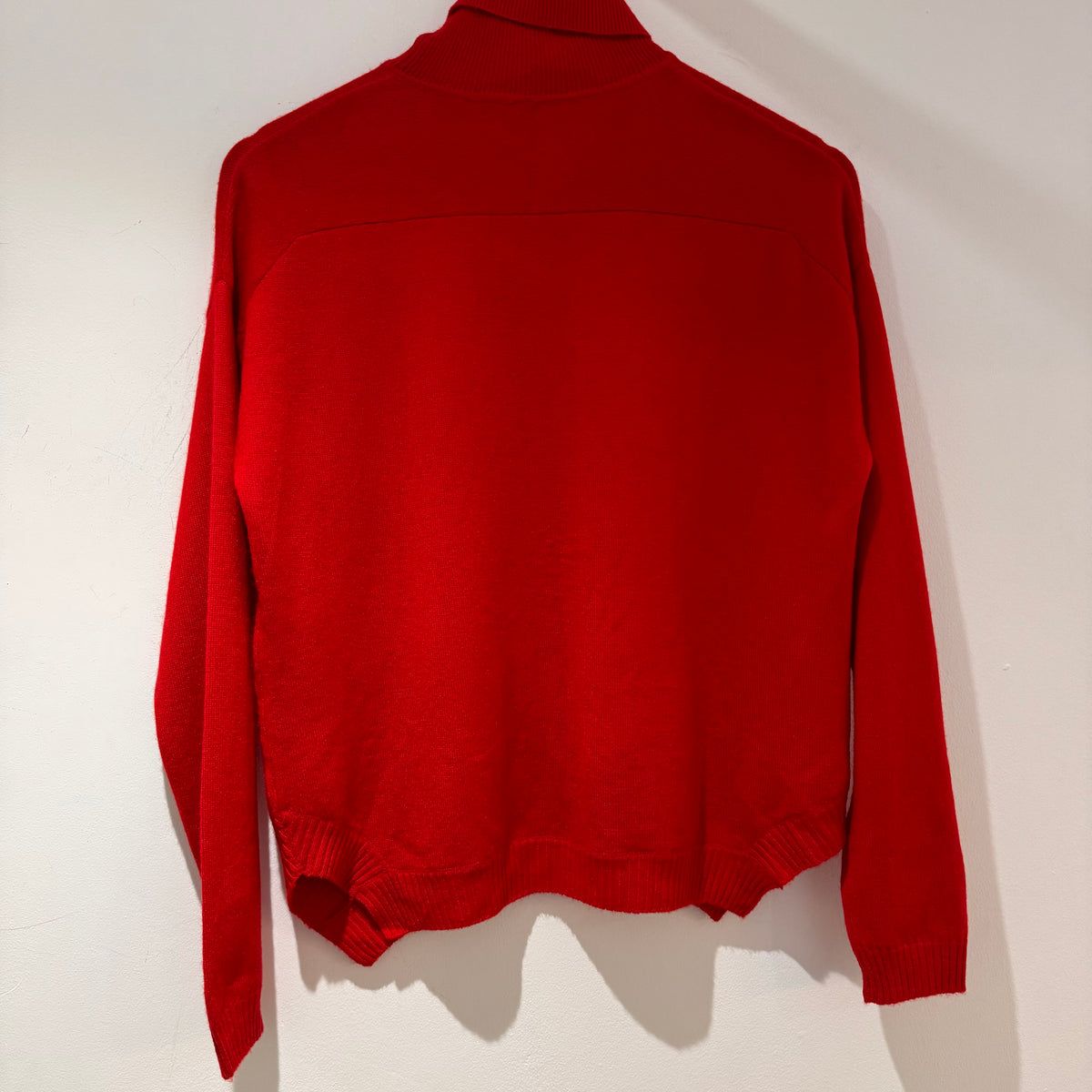 Ochre Turtle Neck Cashmere Sweater Red Size Small
