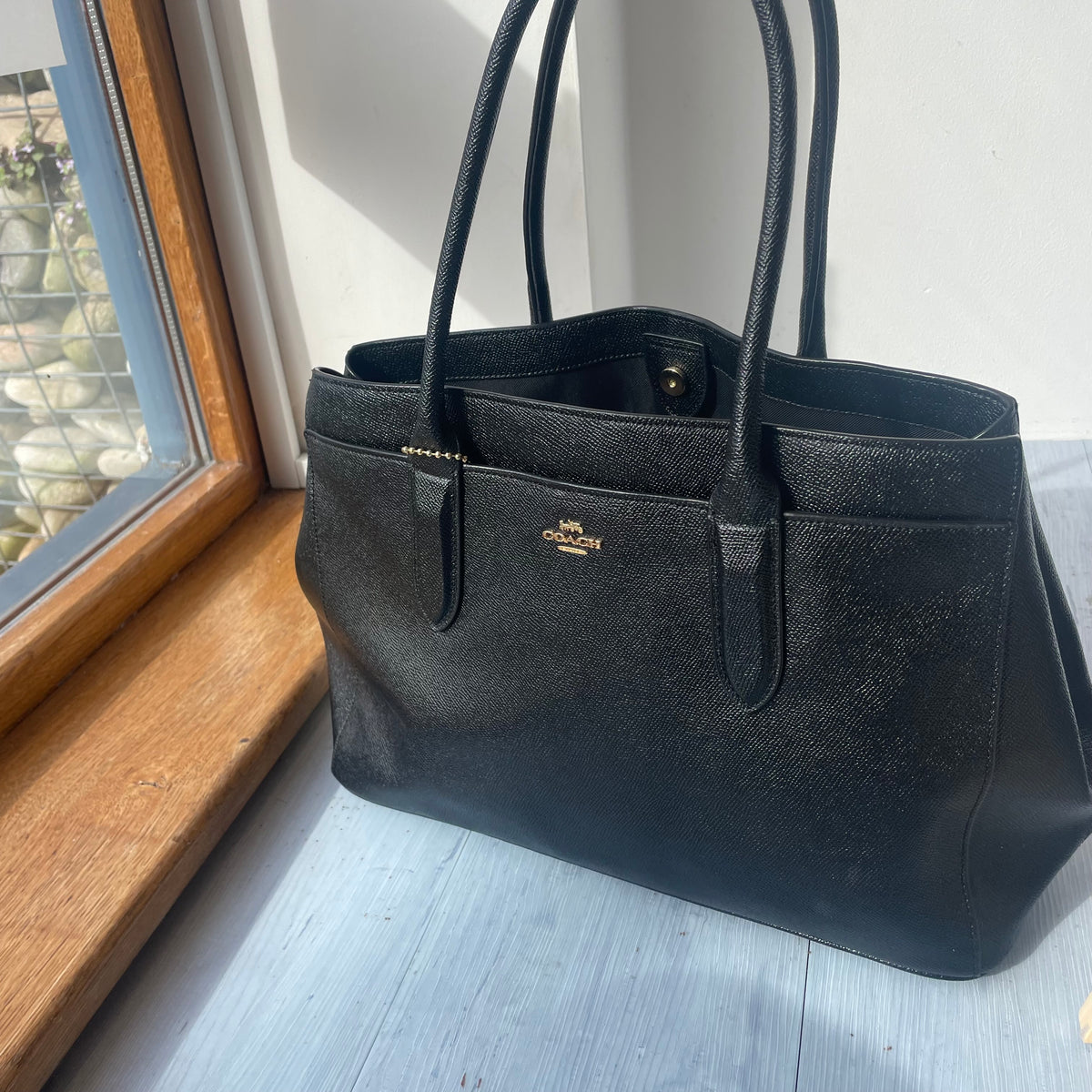 Coach leather shoulder bag Black O/S