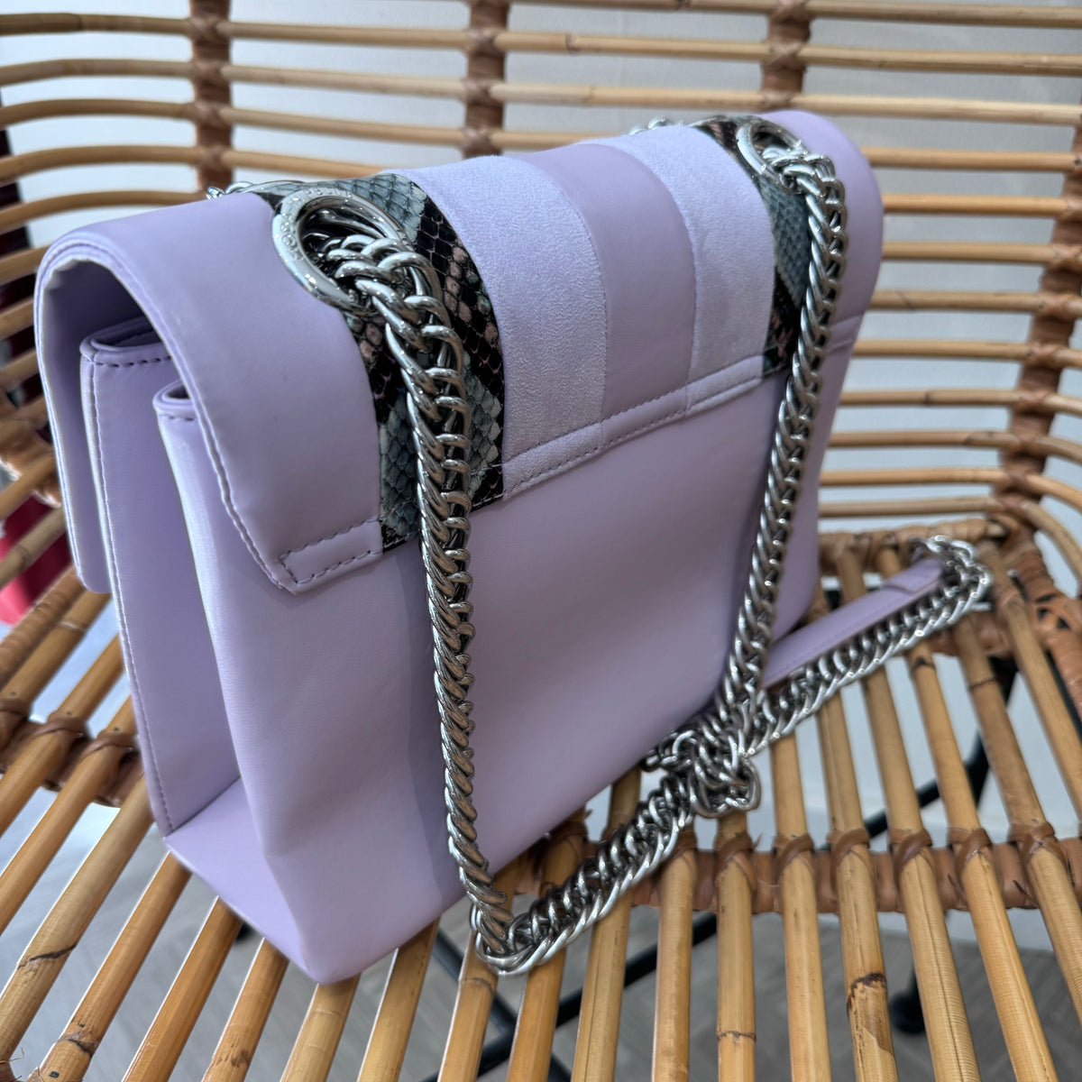 Moda In Pelle 'Marinabag' Porvair shoulder bag Lilac
