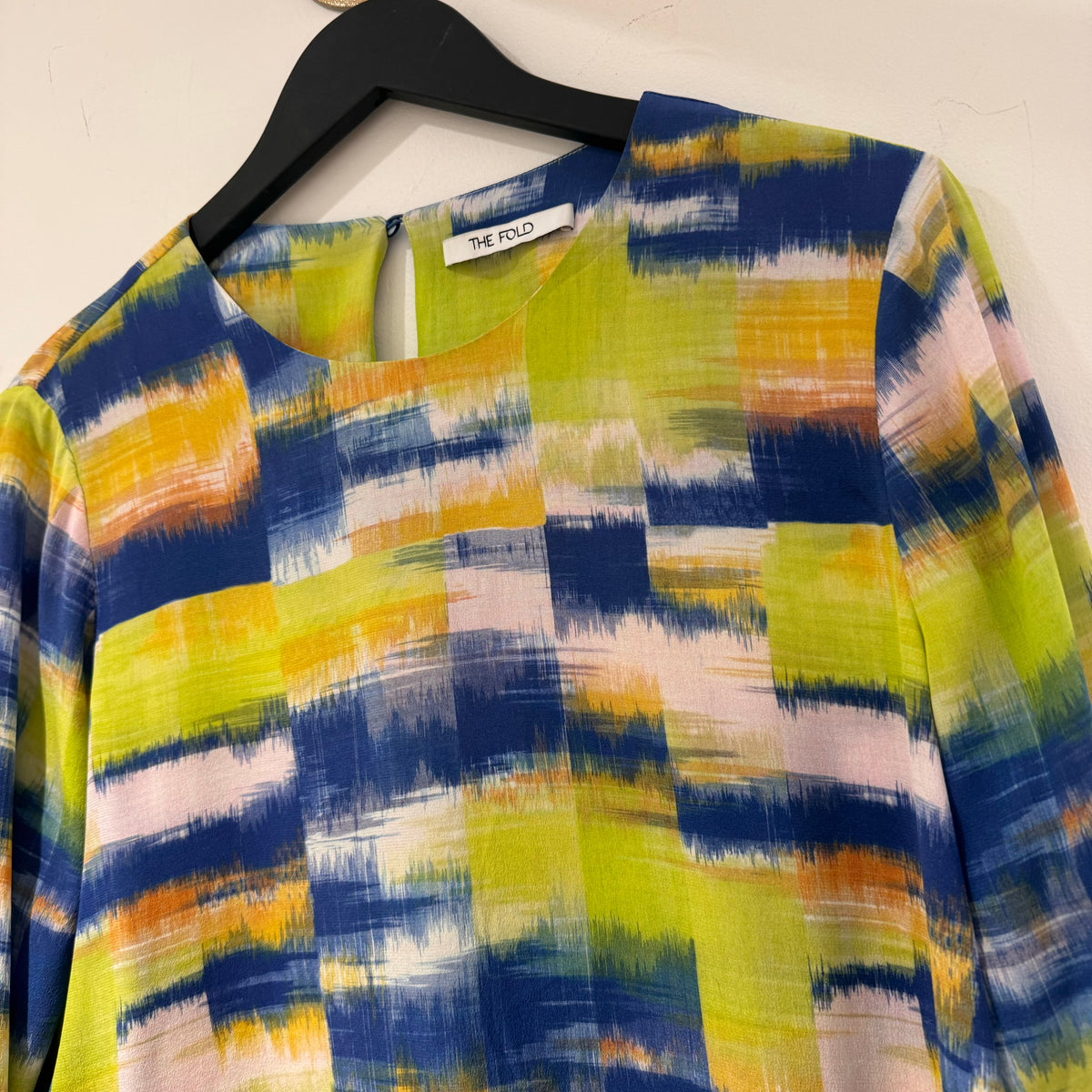 The Fold Silk abstract print blouse Multi Size 12