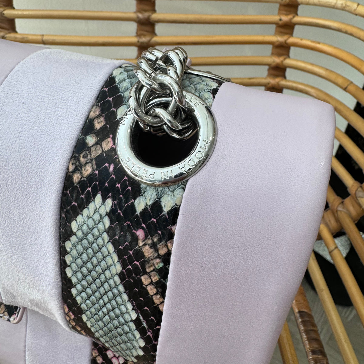 Moda In Pelle 'Marinabag' Porvair shoulder bag Lilac