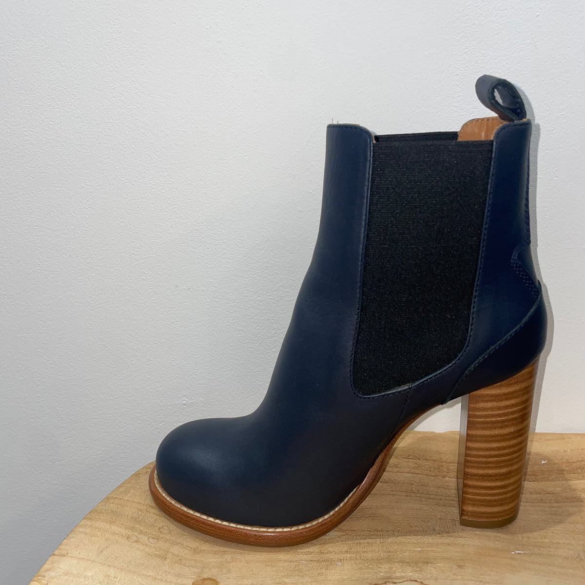 Chloe leather chelsea boot Navy 37