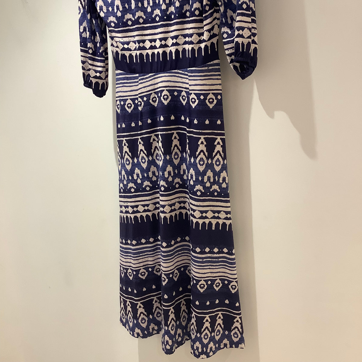 K Design print dress Blue/white Size XS