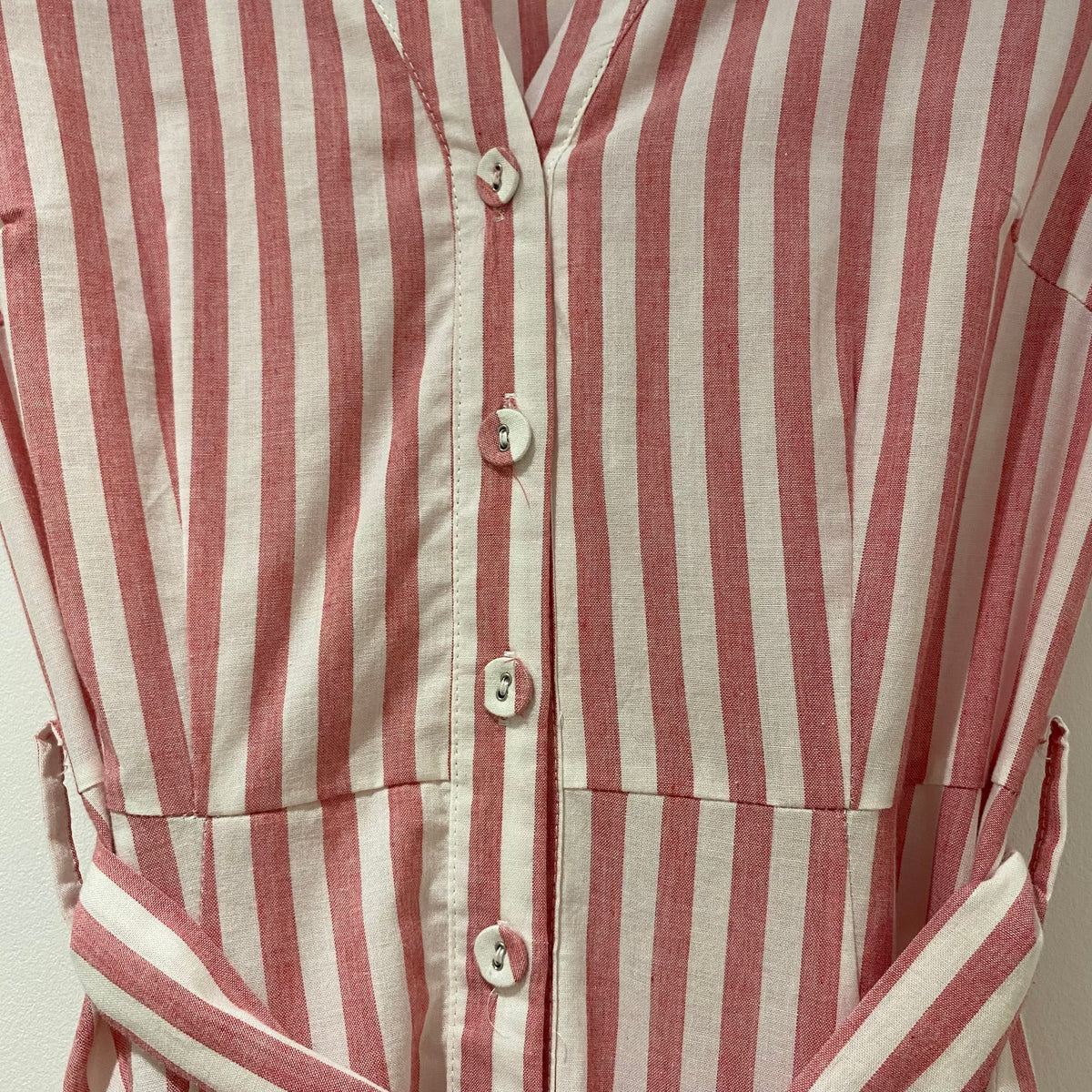 Sugarhill stripe dress Pink/White Size 8