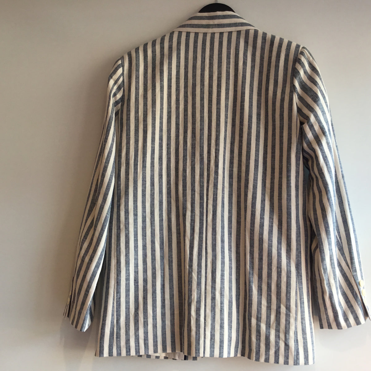 Part Two linen blend stripe jacket Neutral/Navy Size 36