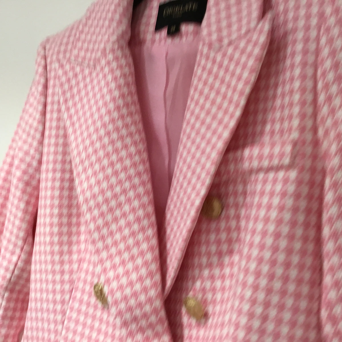 Choklate Paris dogtooth blazer Pink/White Size 38