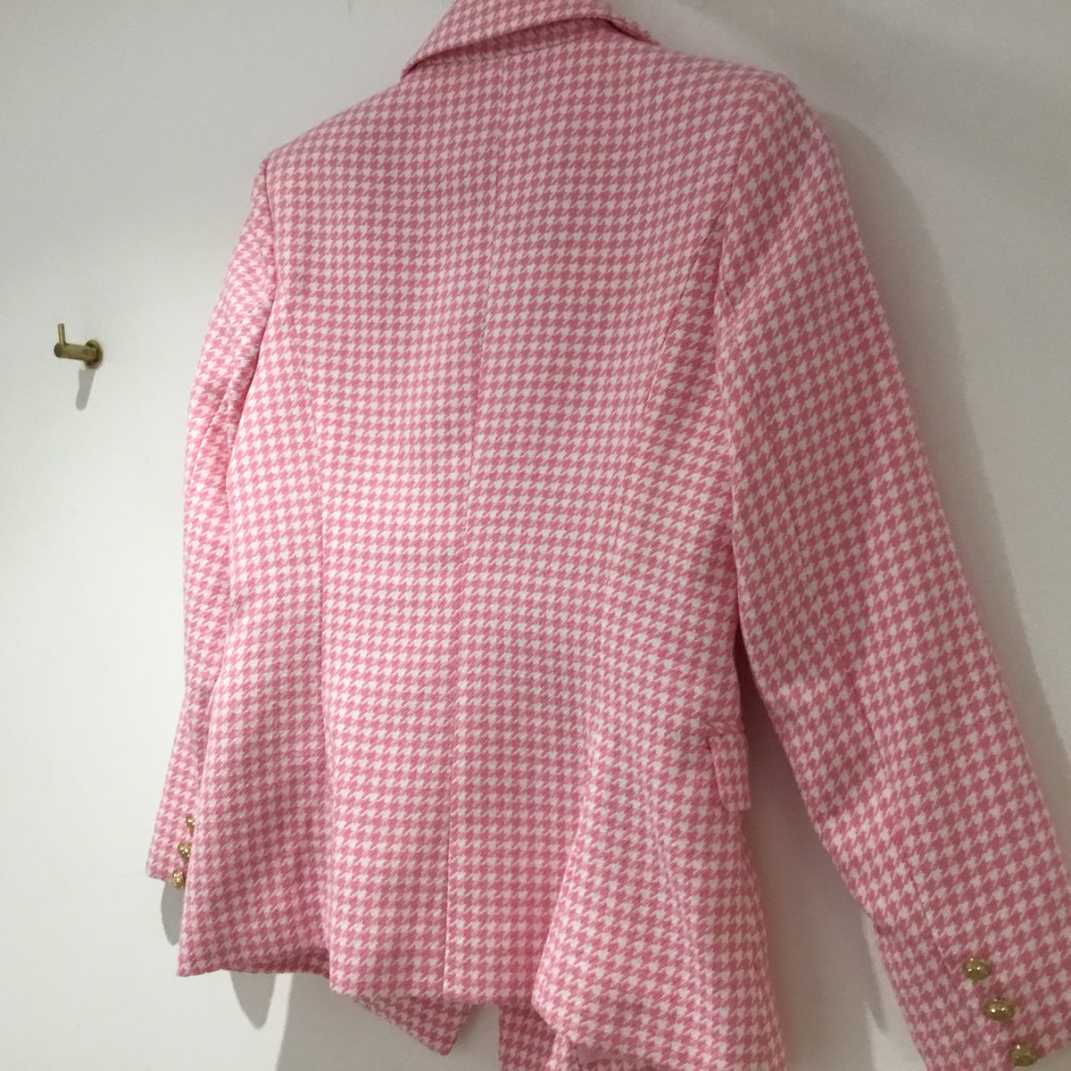 Choklate Paris dogtooth blazer Pink/White Size 38
