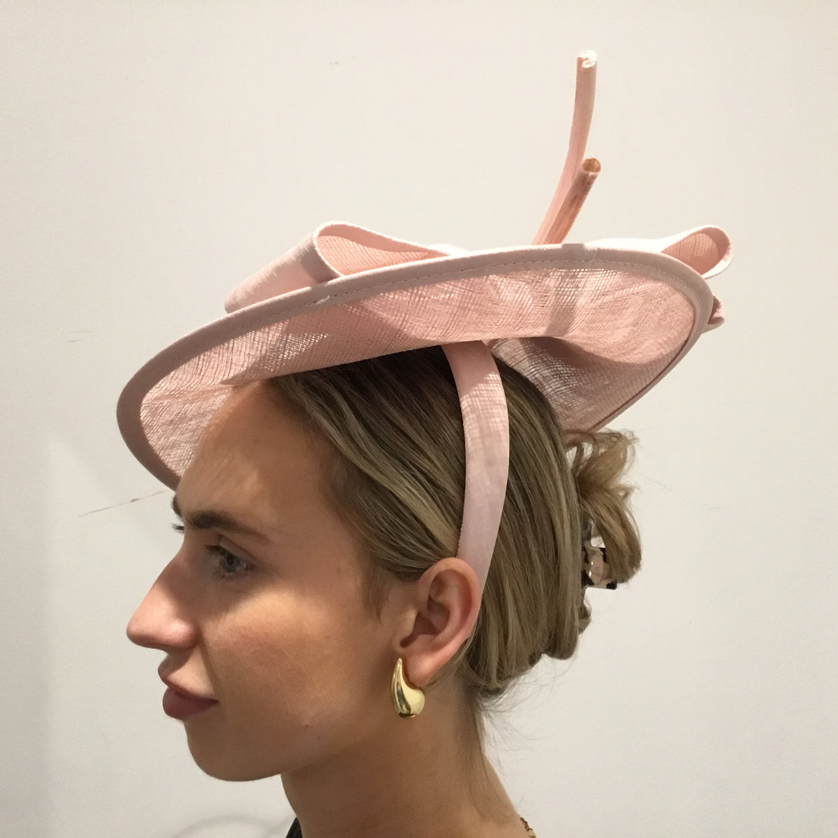 Phase Eight oval disc fascinator Blush O/S