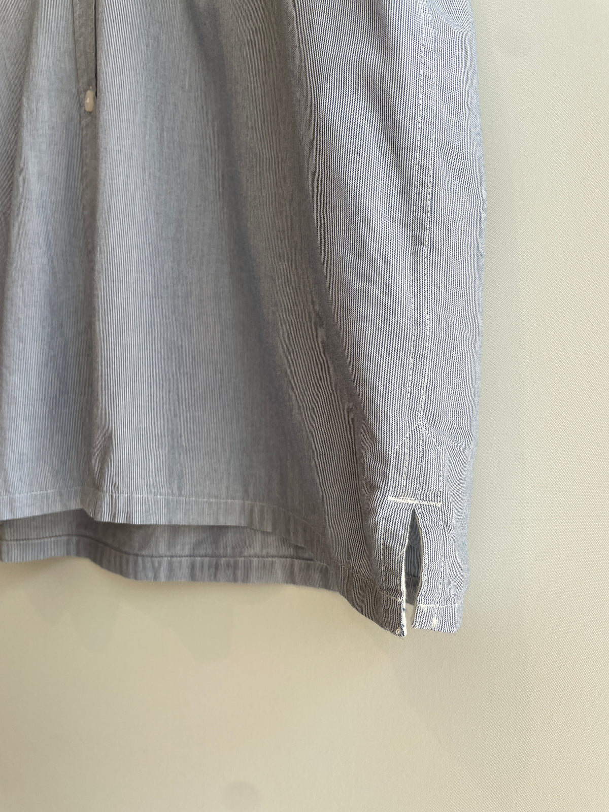 Farah 1920 Micro stripe SS Shirt Blue/White Size Large
