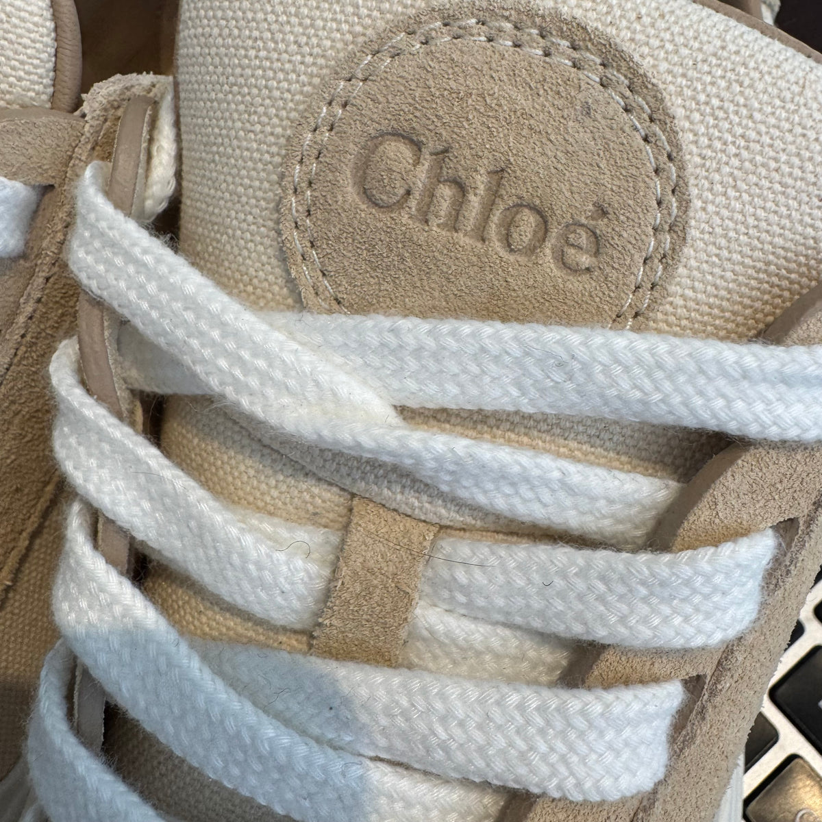 Chloe logo sneakers Natural/White Size 5