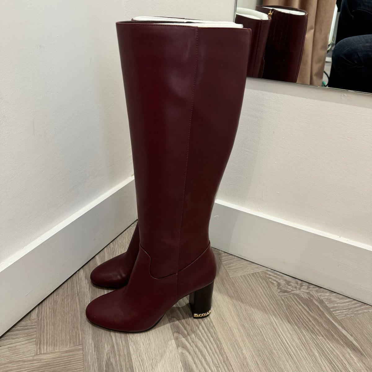 Michael by Michael Kors Oxblood Walker Boot Size 6