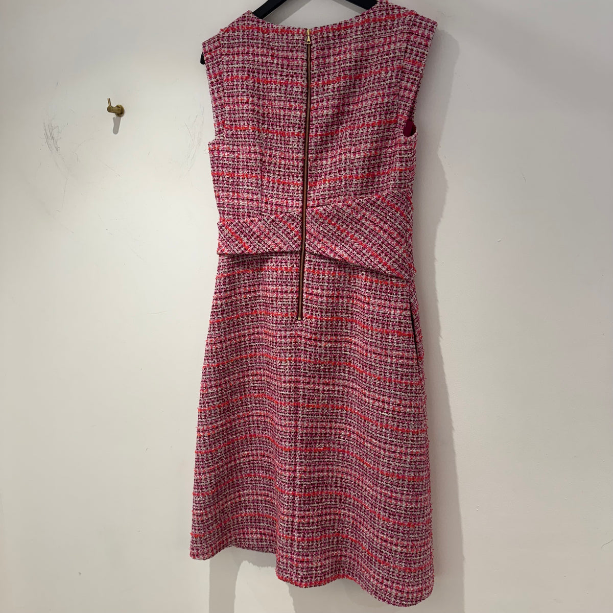 The Fold boucle pinafore dress Pinks Size 12