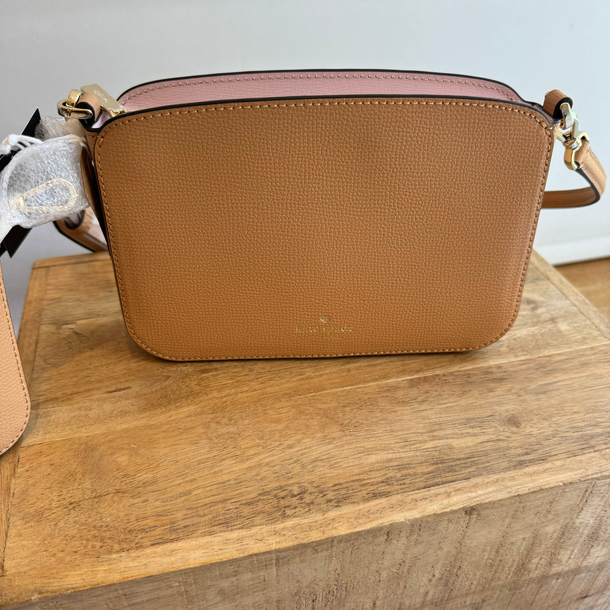 Kate Spade double crossbody bag/purse Nude/blush