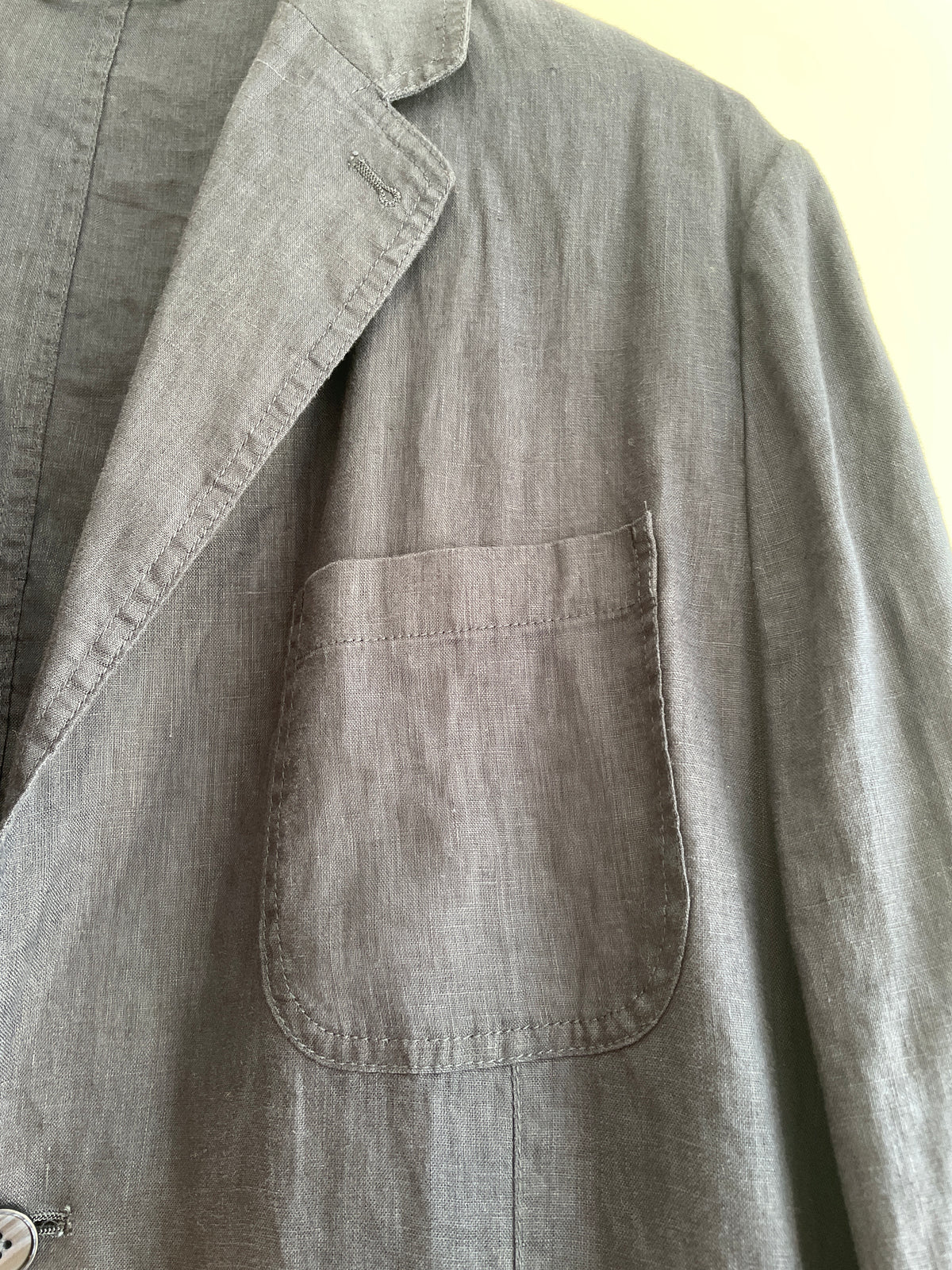 Mango linen blazer Navy Size Large