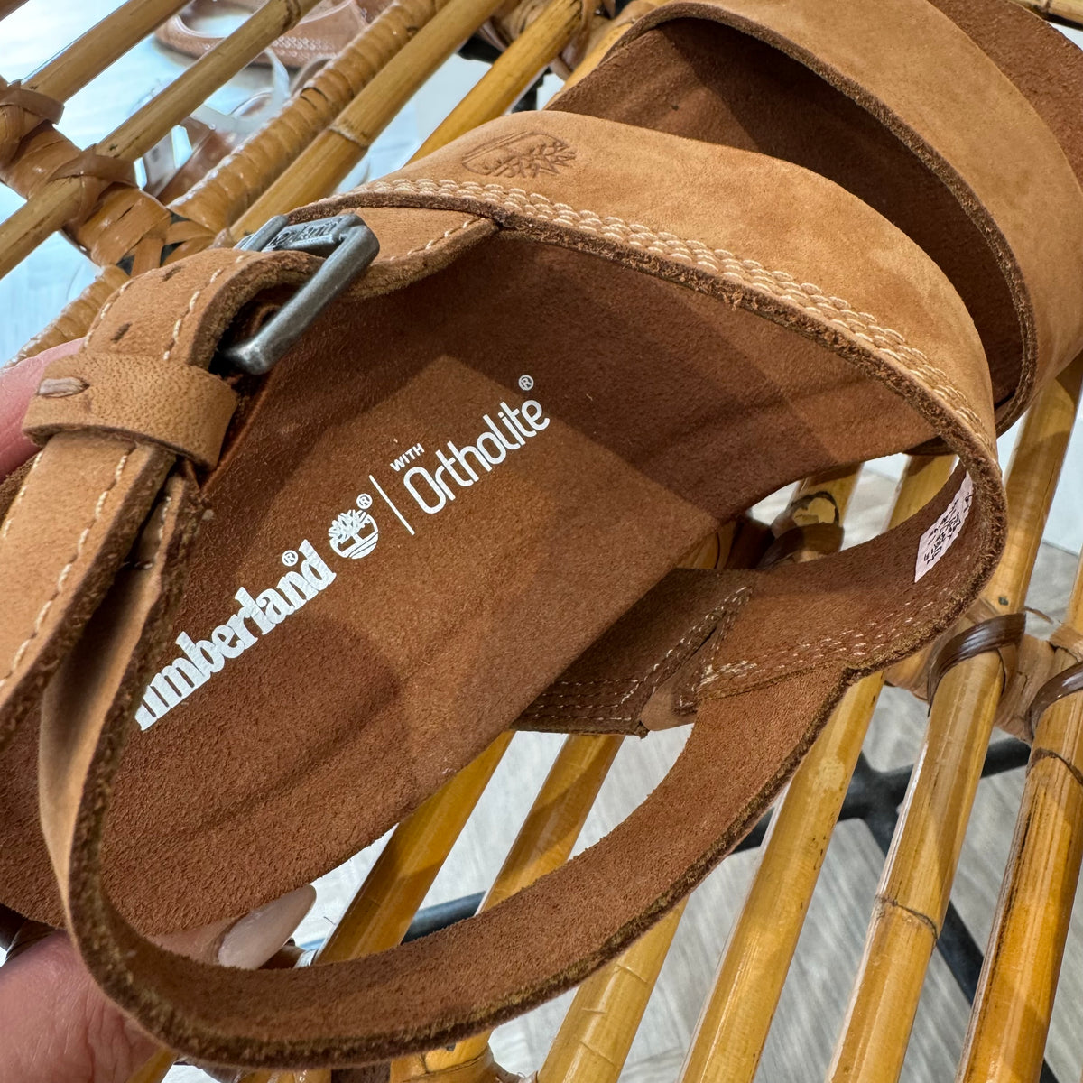 Timberland Suede Sandal Tan Size 4