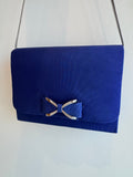 Phase Eight Amelia clutch bag Sapphire Blue One Size