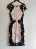 Phase Eight TapeWork Dress Cream/Black 12