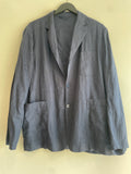 Mango linen blazer Navy Size Large