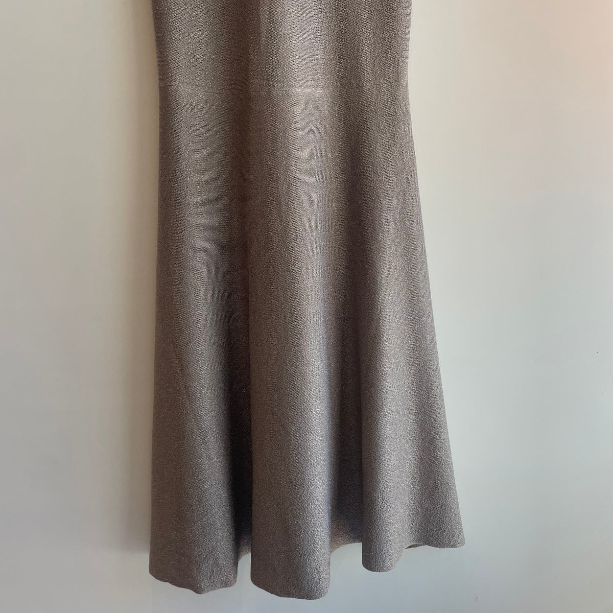 Karen Millen sparkle knit midaxi dress Pewter	Medium