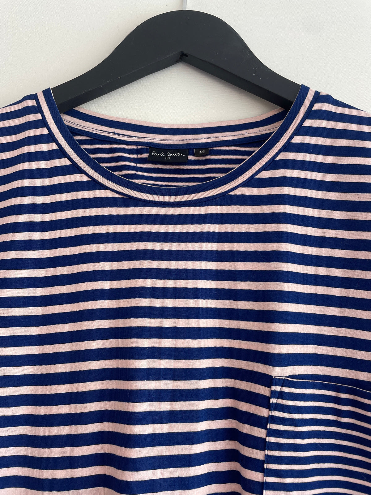 PS Paul Smith T-shirt Stripe Navy/Pink Size Medium