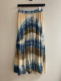 project AJ117 Copenhagen tie die skirt Sand/Blue Size Large