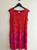 Madeleine petal ombre dress Red/pink Size 16