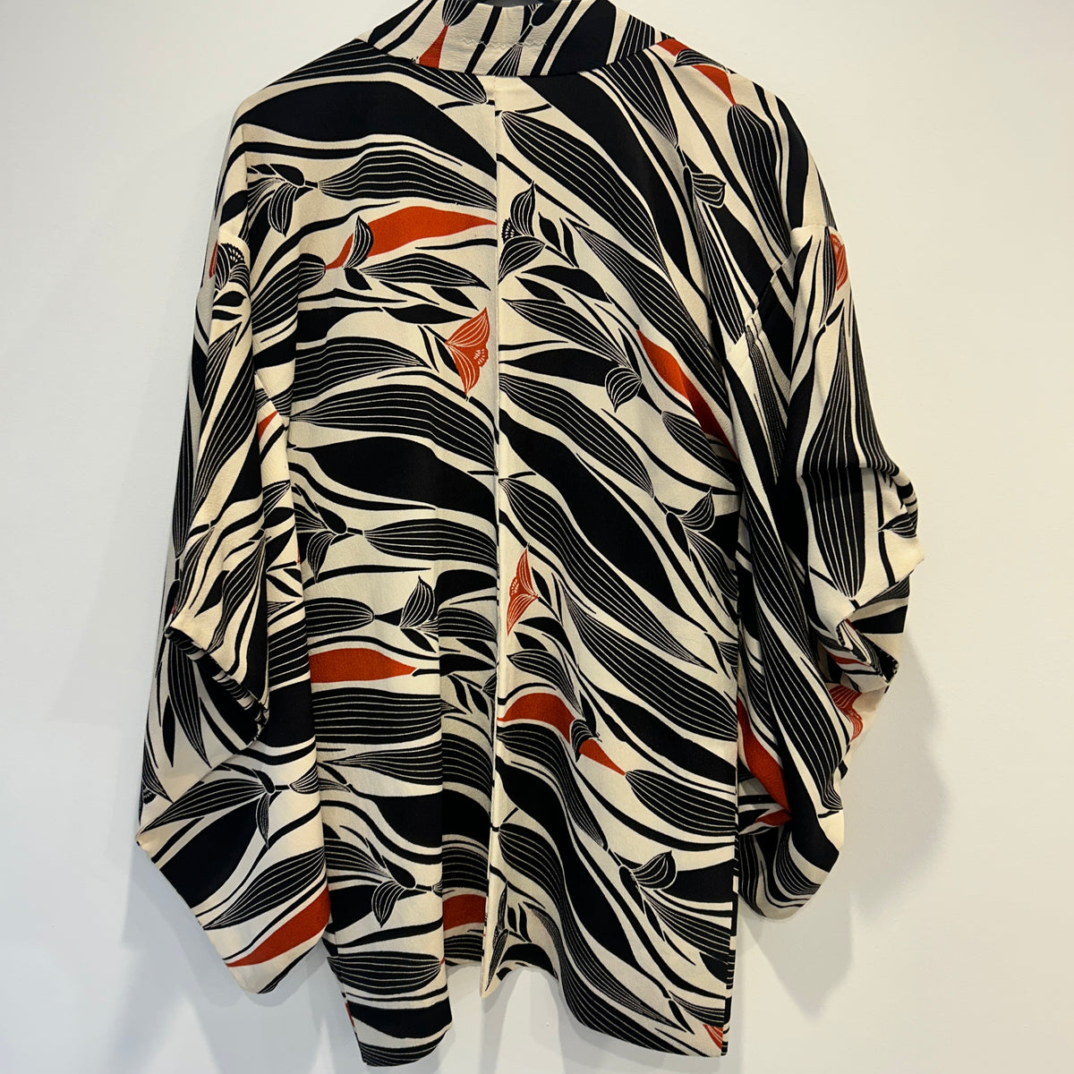 Unbranded kimono jacket Black/Rust/Ivory Size OS