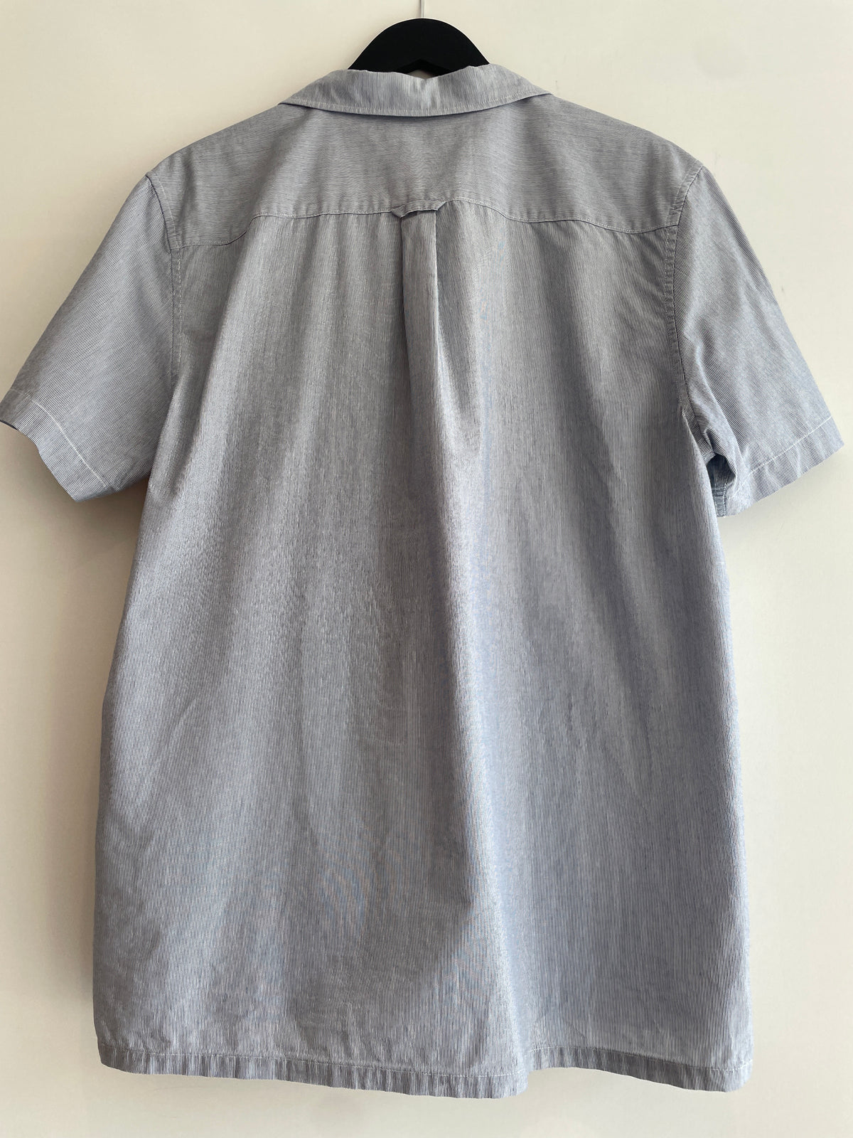 Farah 1920 Micro stripe SS Shirt Blue/White Size Large