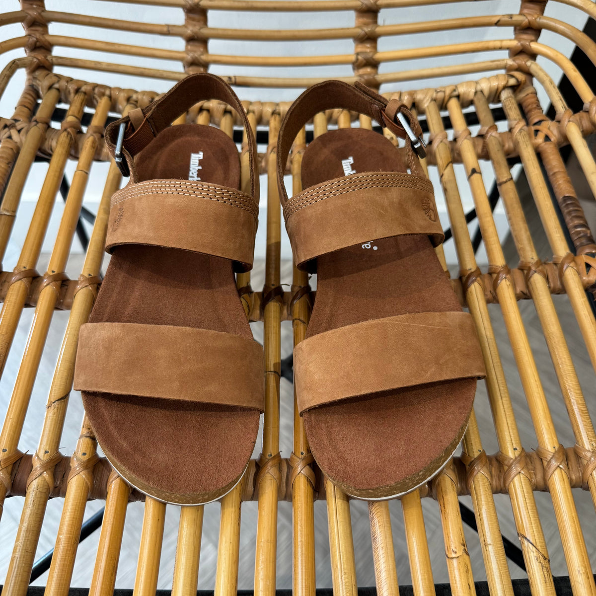Timberland Suede Sandal Tan Size 4