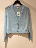 Kinross linen Cardigan Blue Twist Size XS