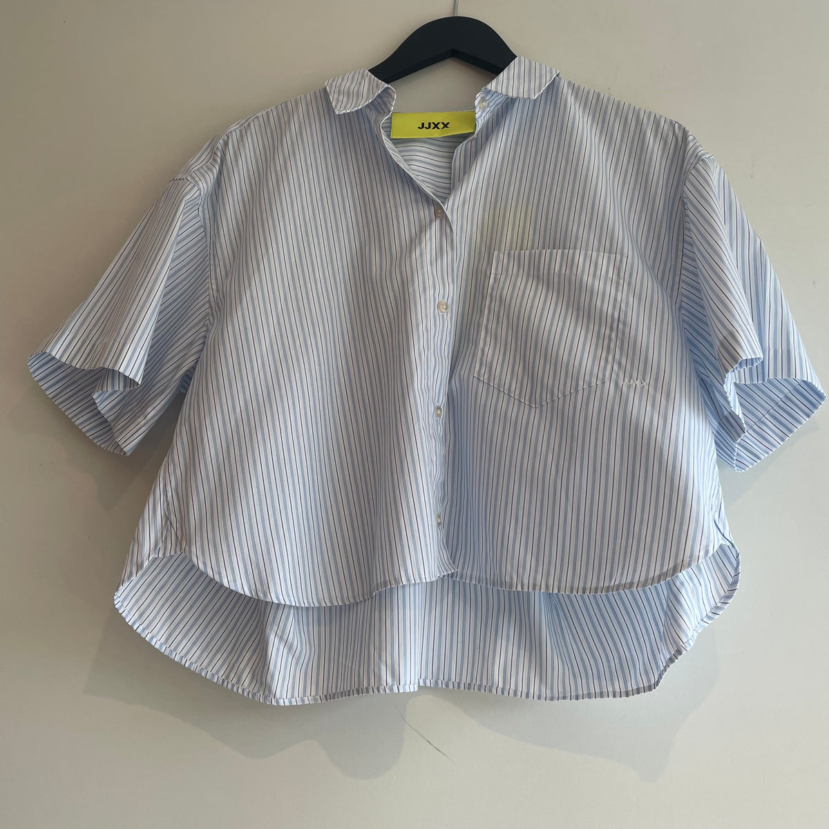 JJXX stripe crop shirt White/Blues Medium