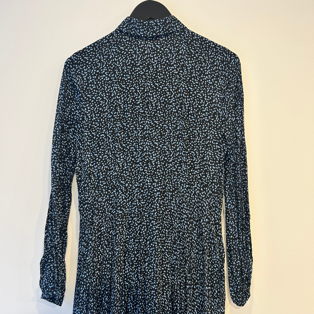 Mint velvet pleated dress Blue/black Size 12