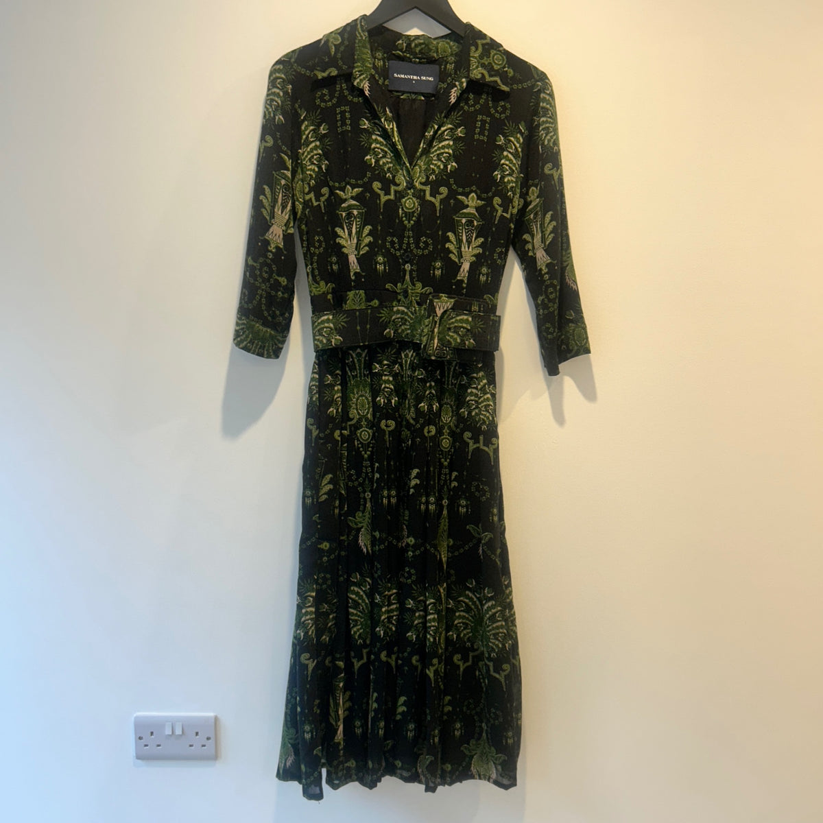 Samantha Sung print Dress Black/green 8