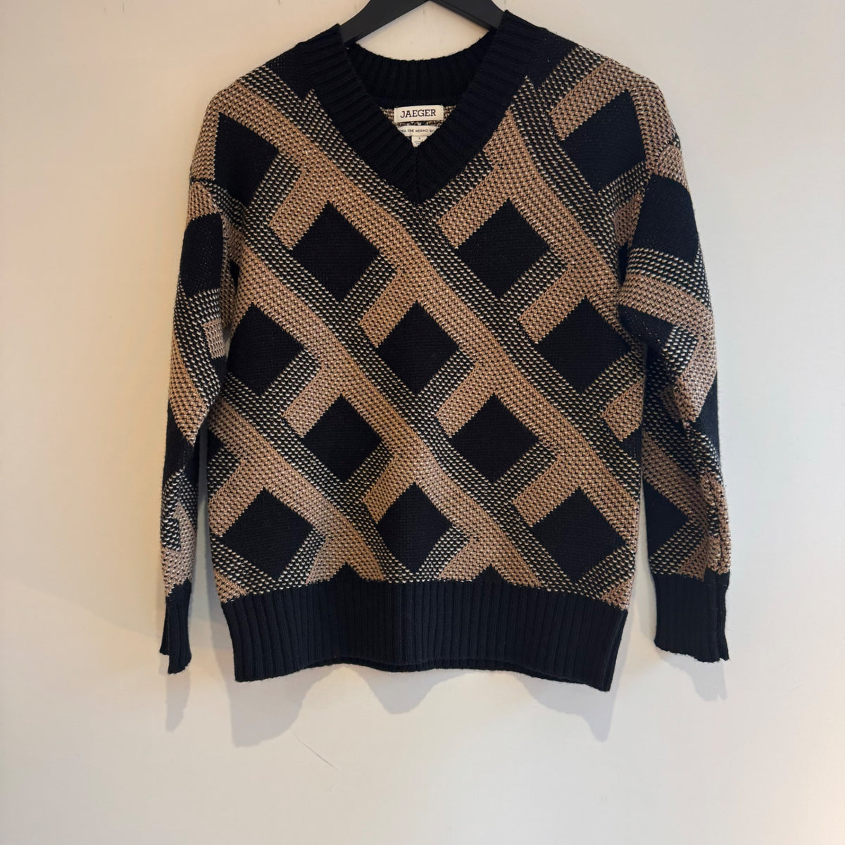 Jaeger Jumper Black/camel