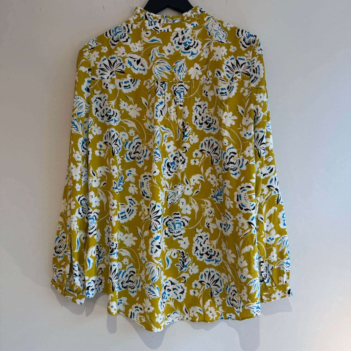 Hobbs Shona print blouse Yellow/multi