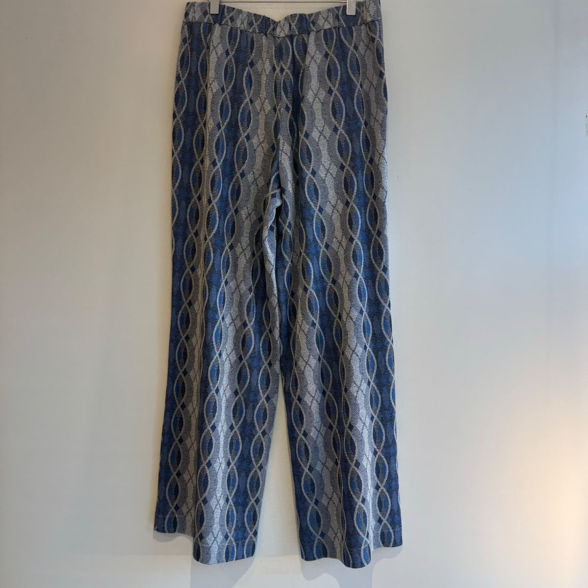 Madeleine wide leg trouser Blue/silver