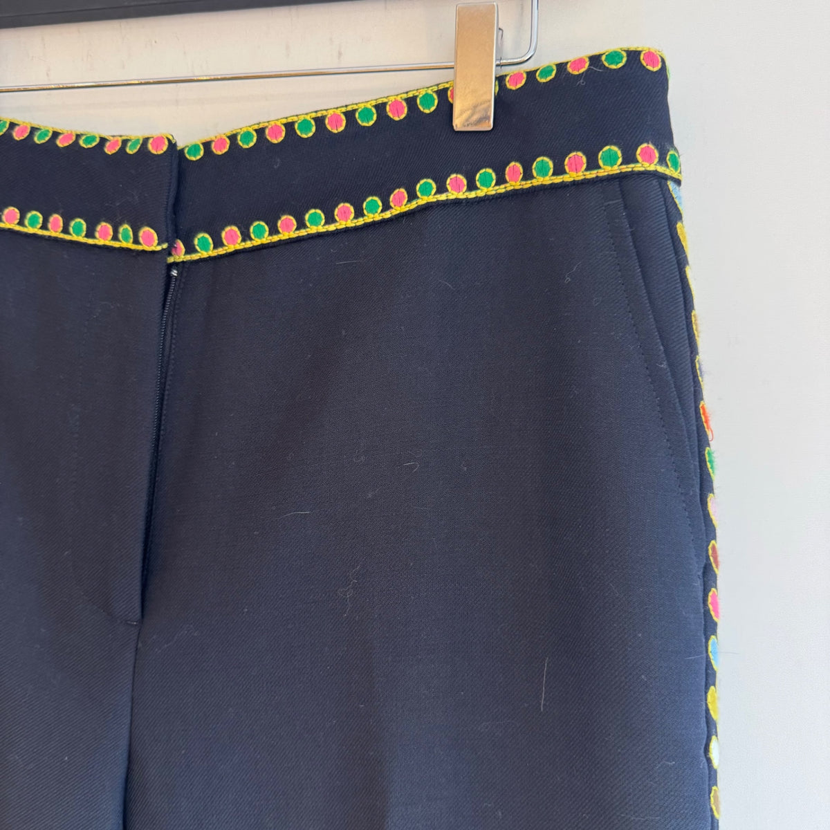 Boden side panel trouser Navy/multi