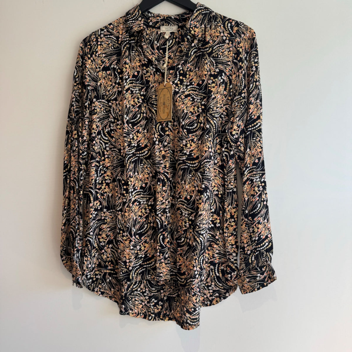 Fat Face print shirt Black/multi