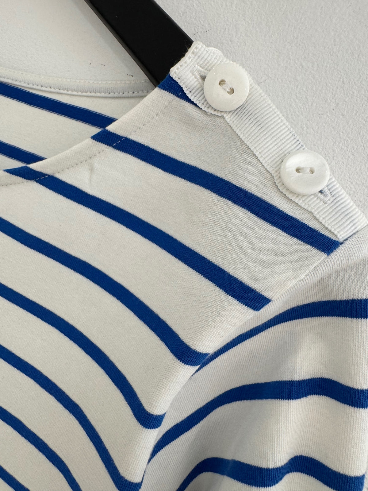Jaeger stripe long sleeve t-shirt White/blue Size Large