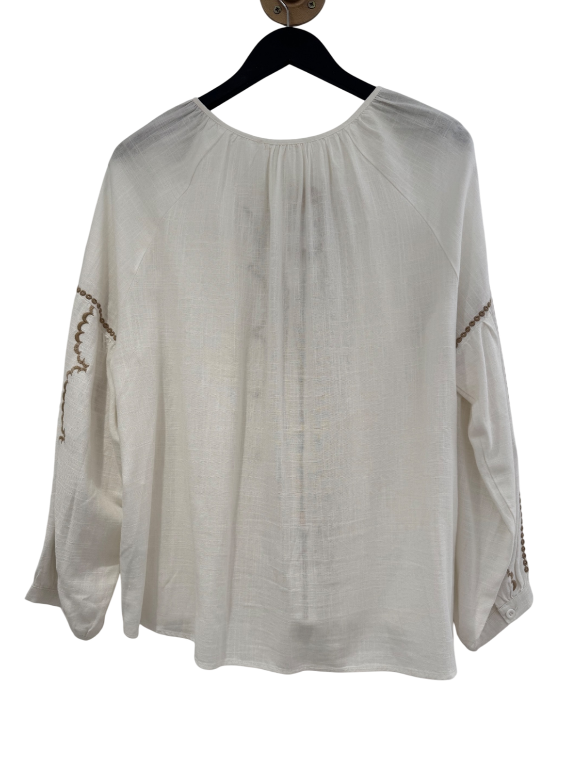 Muse embroidered Blouse Ivory/sand