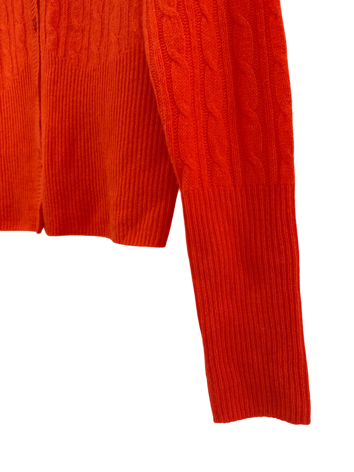 Estheme cropped cashmere cardigan Orange Size Small