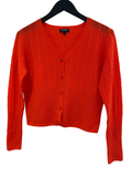 Estheme cropped cashmere cardigan Orange Size Small