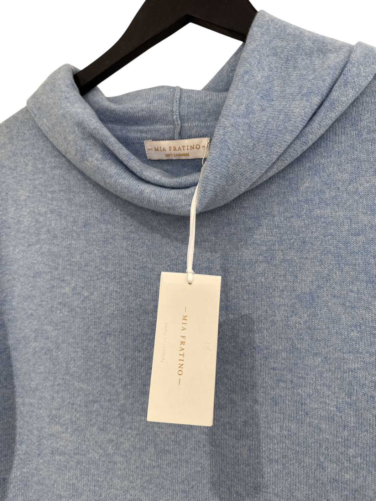 Mia Fratino roll neck cashmere Jumper Blue Size Small