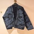 Wrap Quilted Jacket Navy/Blue Size 12