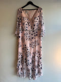Veromia Occasions floral print dress Pink/Purple Size 16