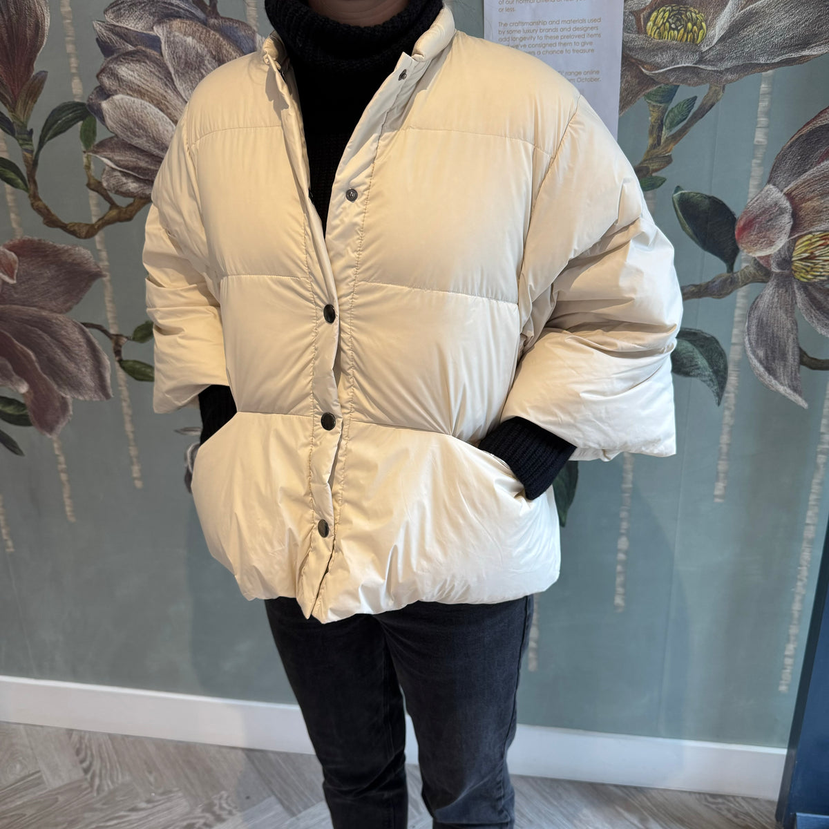 Bitte Kai Rand Cream puffa coat S