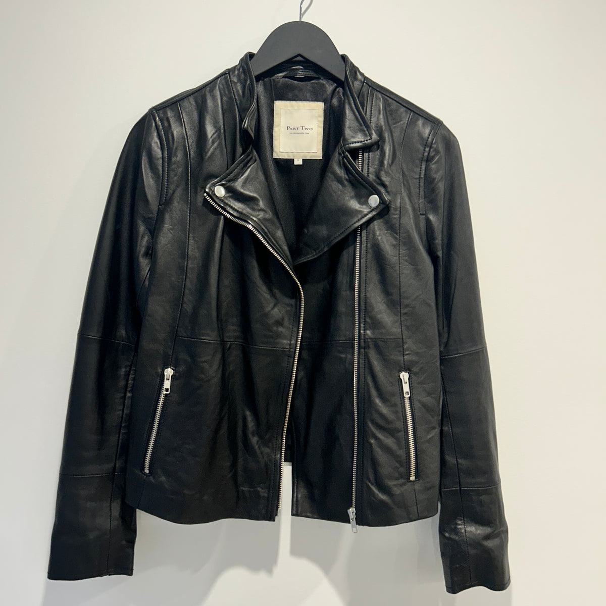 Part Two leather jacket Black Size 8