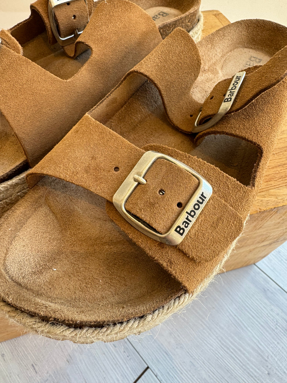 Barbour suede flatform sandal Brown Size 5